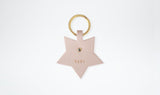 Personalised Leather Bag Charm - Star, Blush & Gold