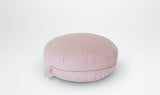 Valentine Floor Cushion (Round) with Star Adornment- Blush & Gold | Little Connoisseur 