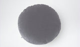 Valentine Floor Cushion (Round) with Heart Adornment - Grey & Gold | Little Connoisseur 