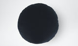 Valentine Floor Cushion (Round) with Feather Adornment - Navy & Gold | Little Connoisseur 
