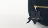 Valentine Floor Cushion (Round) with Star Adornment - Navy & Gold | Little Connoisseur 