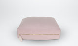 Personalised Floor Cushion with Feather adornment - Blush & Gold 