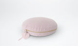 Decorative Cushion with Personalised Heart Adornment - Blush & Gold