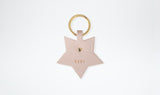 Personalised Leather Bag Charm - Star, Blush & Gold