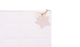 Personalised Nappy Clutch with Star Charm  - Light Pink
