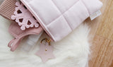 Monogrammed Nappy Clutch with Star Charm  - Light Pink