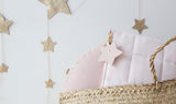 Nappy Clutch with Star Charm  - Light Pink