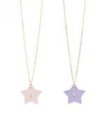 Best Friend necklace set of 2 - Blush and Lilac by Little Connoisseur