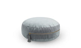 Velvet Floor Cushion w/ Tassel - Armour Grey