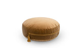 Velvet Floor Cushion w/ Tassel - Butterscotch